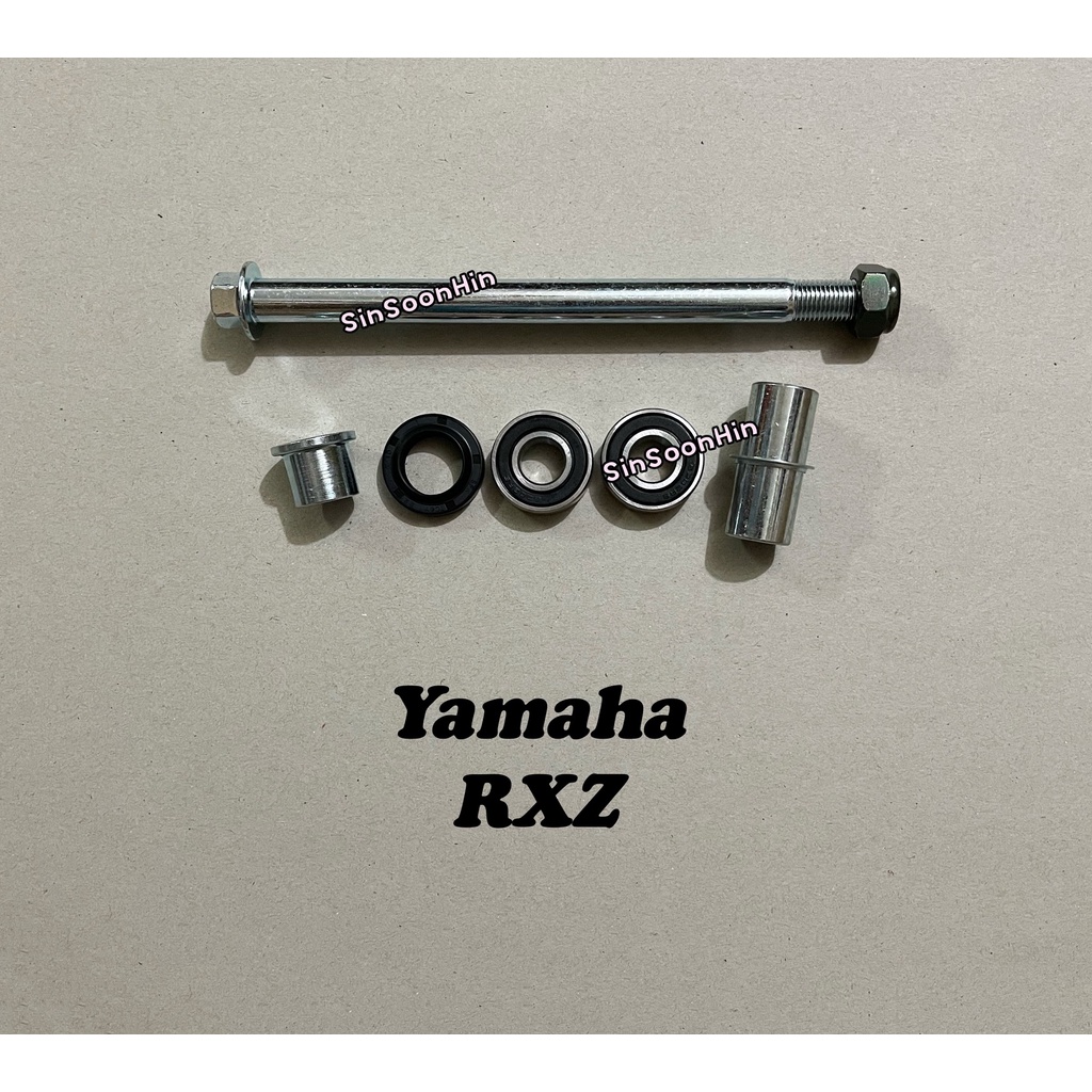 Yamaha RXZ Front Wheel Shaft / Bush Collar / Oil Seal Set [Standard ...