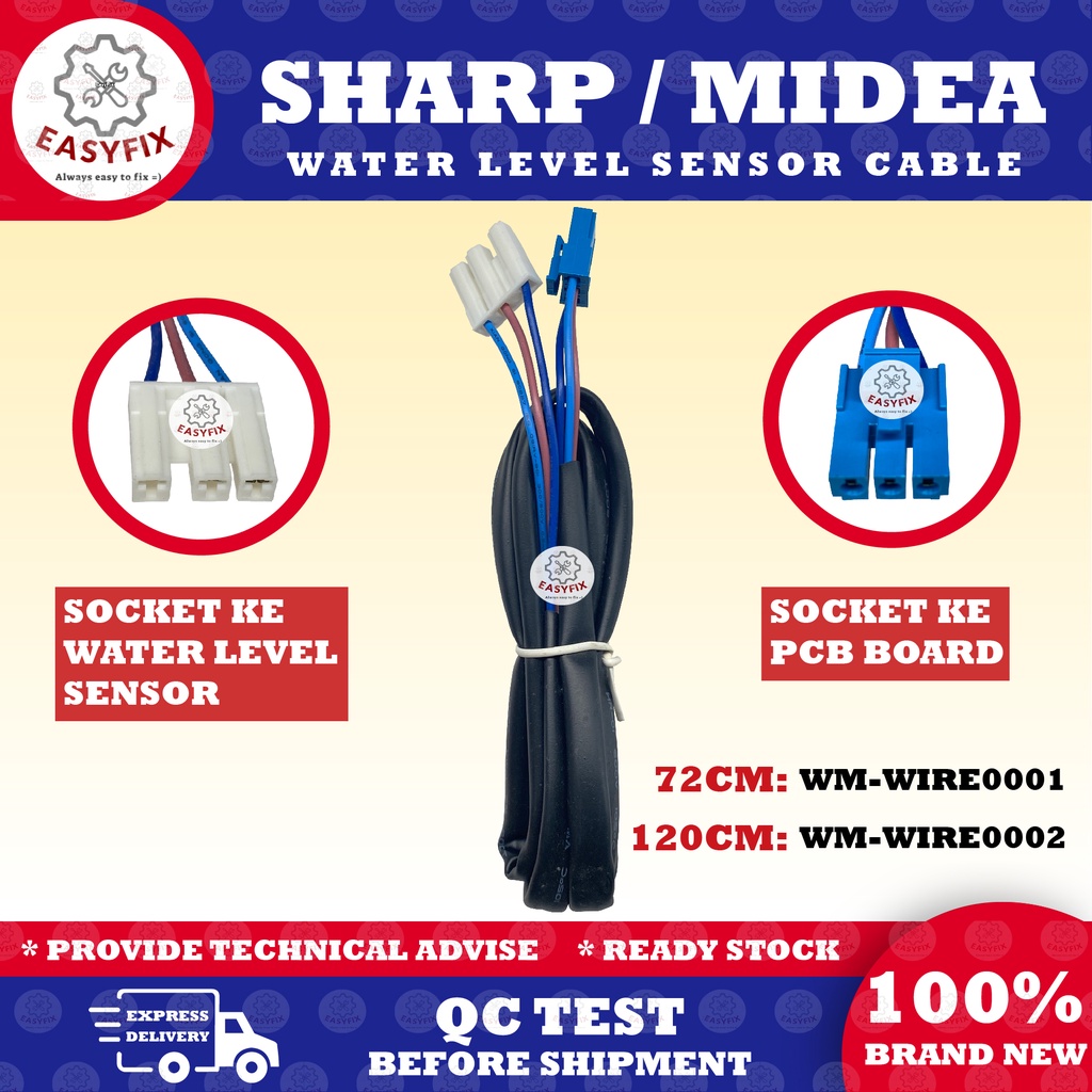 (72CM / 120CM) SHARP , MIDEA CABLE WATER LEVEL SENSOR WASHING MACHINE