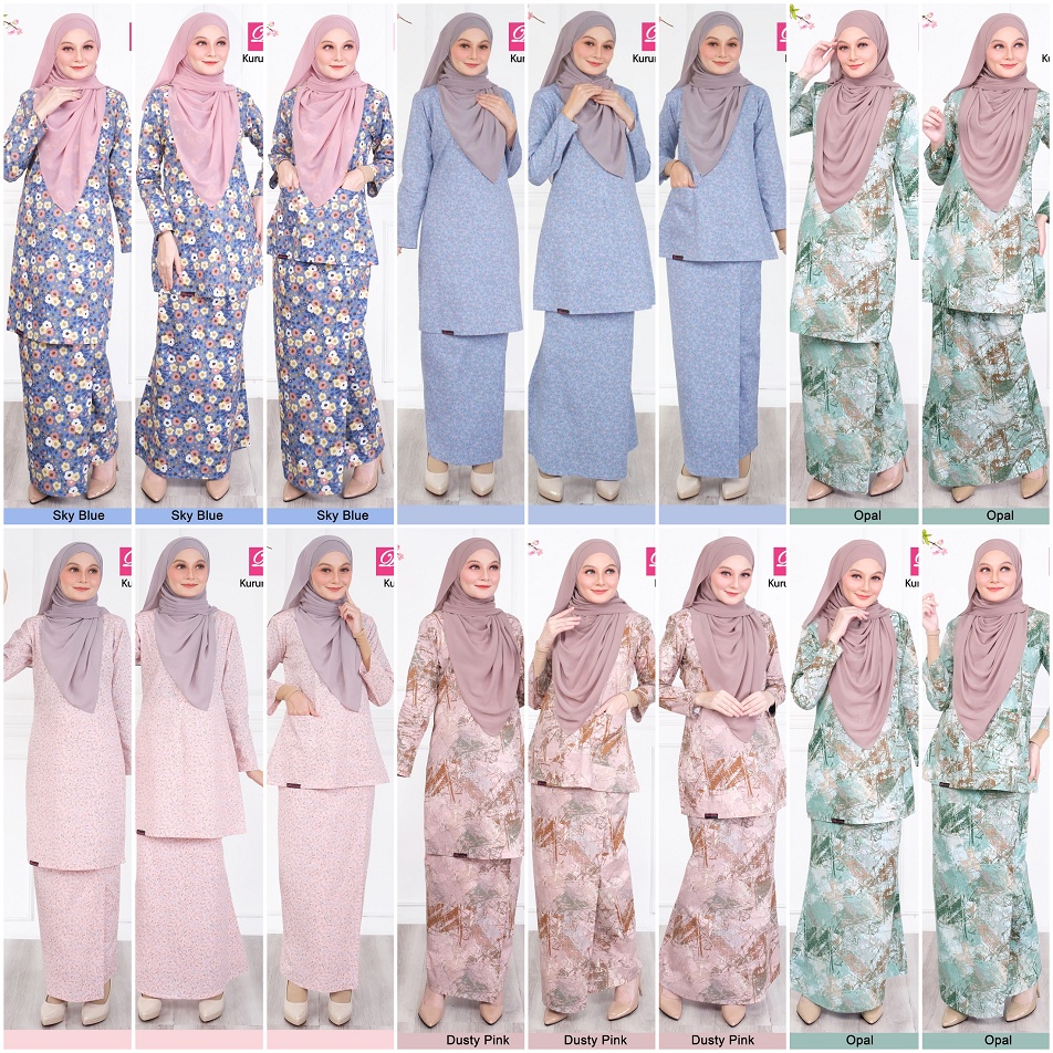 Kurung Cotton Dhia Cotton XS-4XL [EX DM RF VE PH 2021 6] (Kurung Moden ...