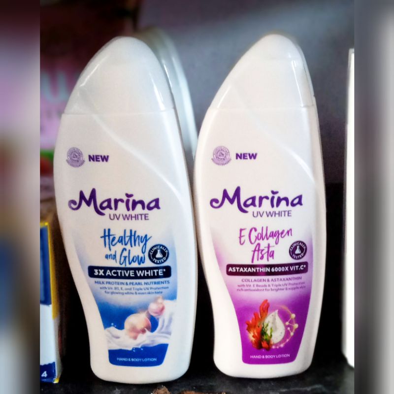 Marina HAND BODY LOTION BODY SERUM UV WHITE 185ML HEALTHY&GLOW/E