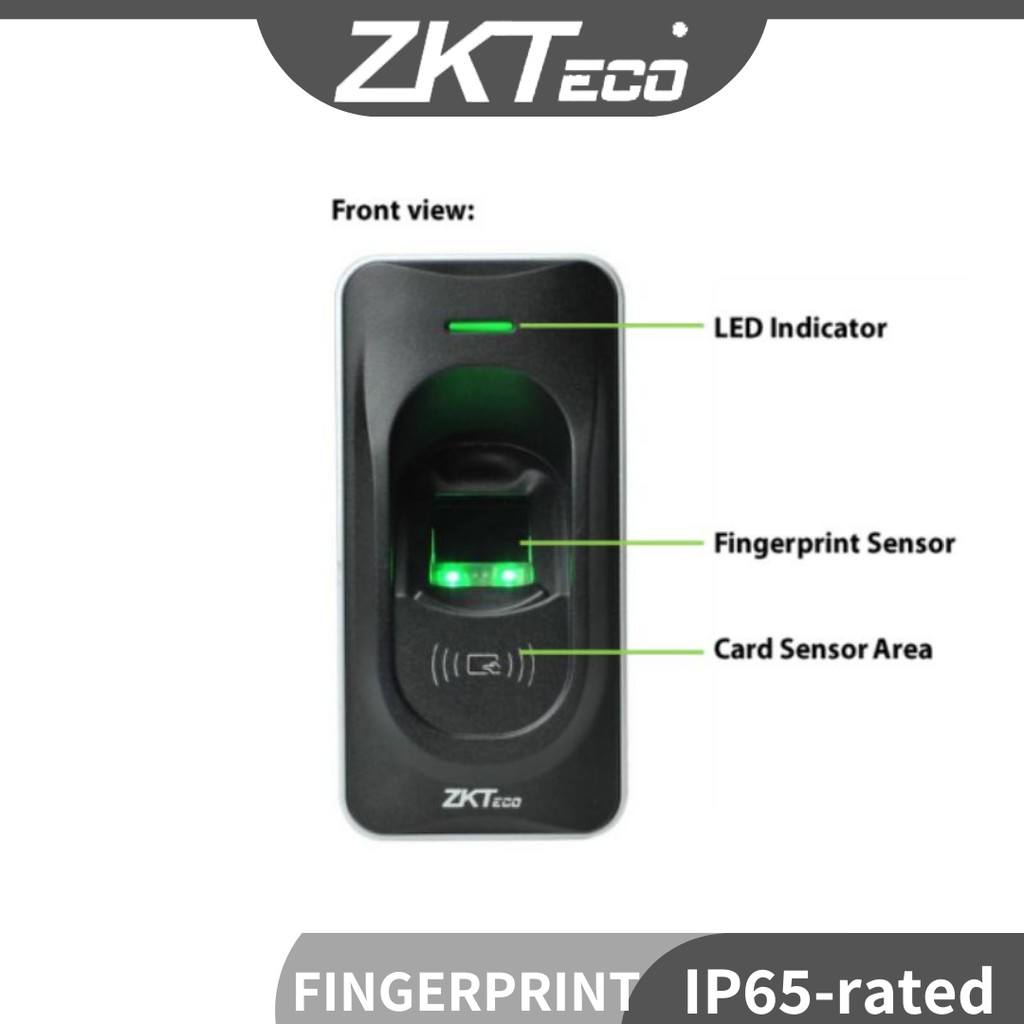 ZKTECO FR1200-ID Weatherproof Outdoor Fingerprint & Prox Card Reader With Rfid Mc | Shopee Malaysia