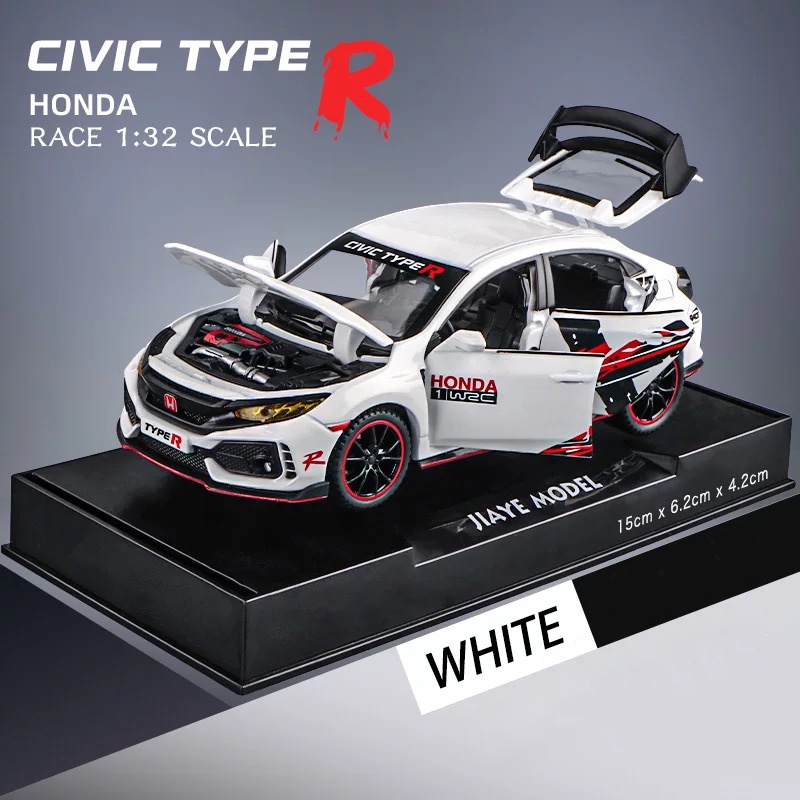 Miniauto Honda Civic Type R Diecast Car Model Alloy Car Diecast Model ...