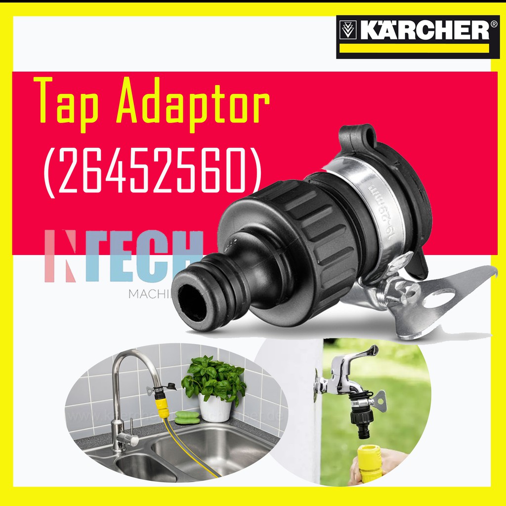 KARCHER 26452560 THREADLESS TAP ADAPTOR FOR OUTER DIAMETER 15-20mm ...