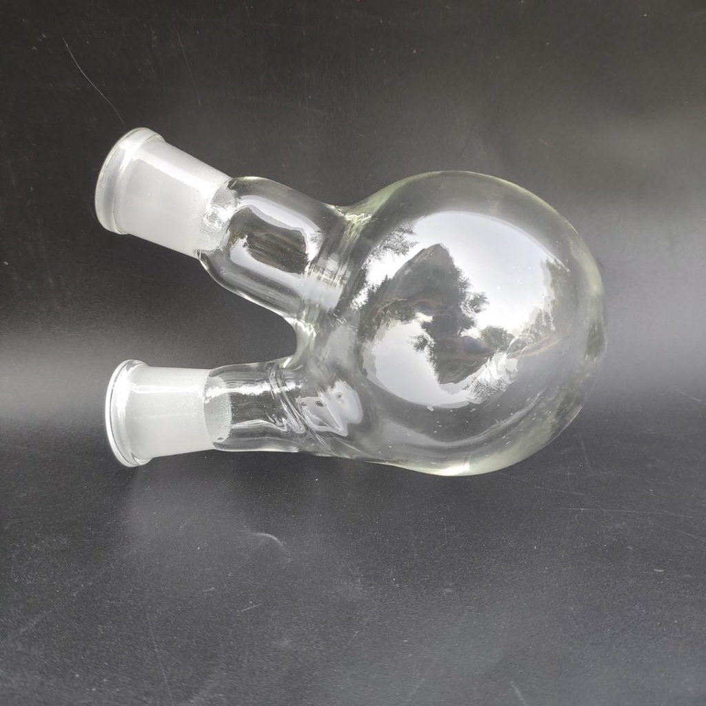 Oblique Two Mouth Straight Ports Round Bottom Flask 100/250/500/1000