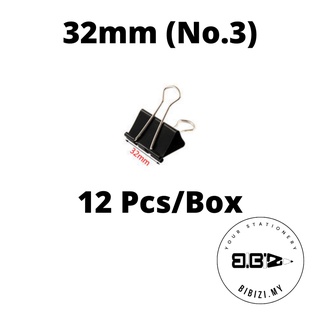Binder Clips - Foldback Clips 6 Sizes Paper Clips Stationary Clamp Clips  15mm 19mm 25mm 32mm 41mm 51mm(120pcs, Black)