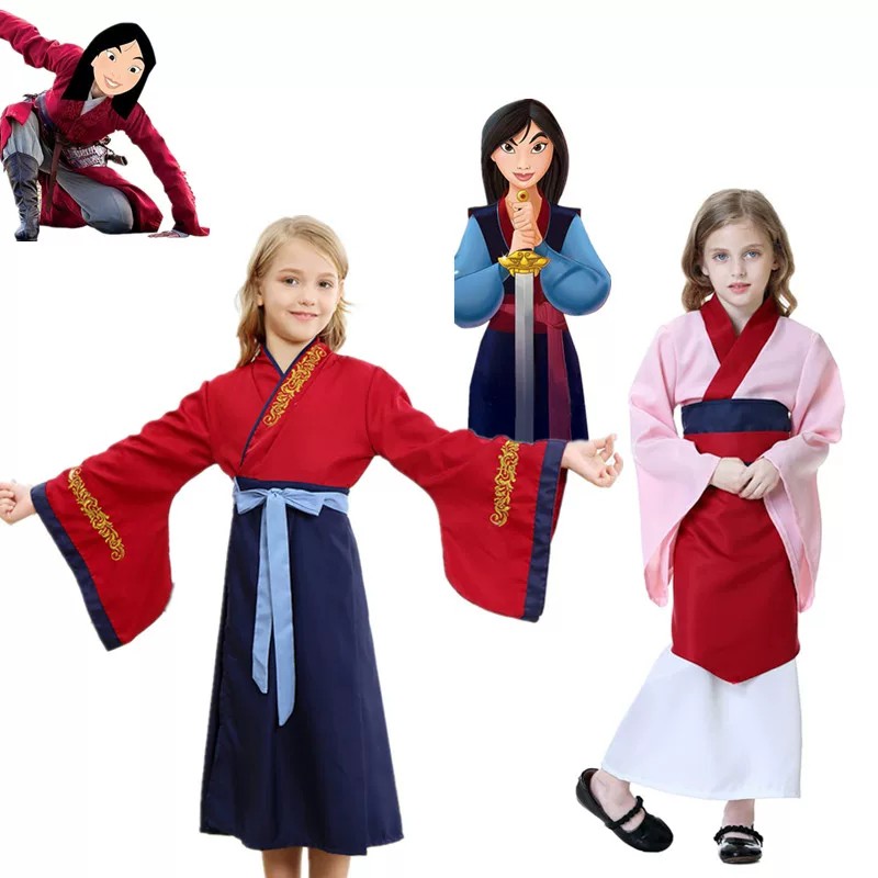 Ready Stock Mulan Cosplay Costume Disney Princess Dress Kids Cosplay Costume Mulan Cosplay Costume Fancy Dress Halloween Party Christmas W832 Shopee Malaysia