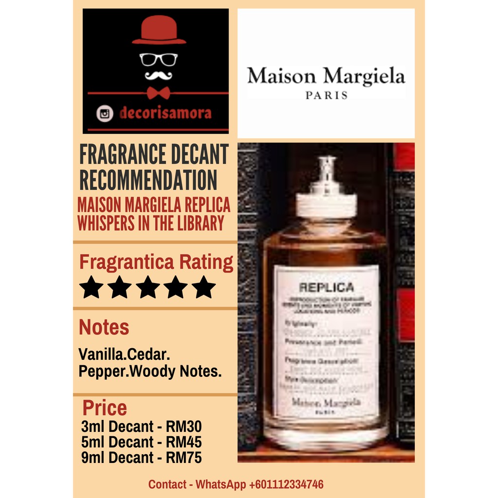 Maison Margiela Replica Whispers In The Library Perfume Decant