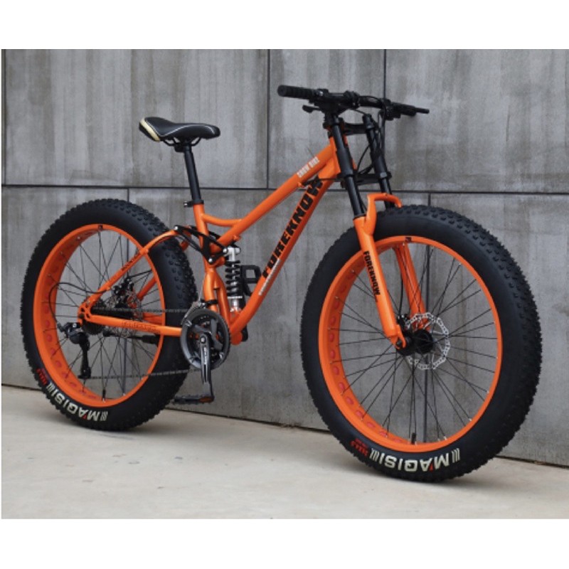 Fat Mountain Bike Foreknow Double Fork Off Road 7 21 24 27 Speed