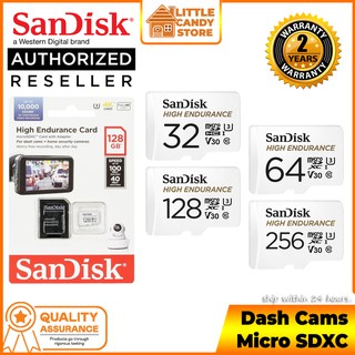  SanDisk 256GB High Endurance Video microSDXC Card with Adapter  for Dash Cam and Home Monitoring systems - C10, U3, V30, 4K UHD, Micro SD  Card - SDSQQNR-256G-GN6IA : Electronics