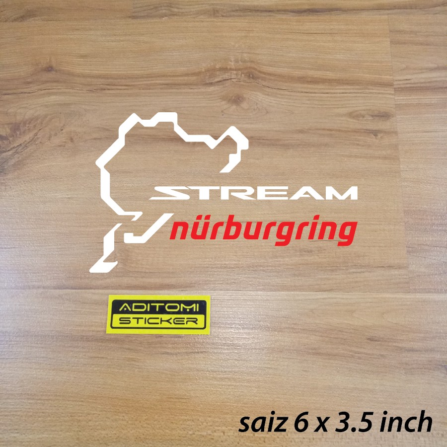 Honda Stream v2 Nurburgring Circuit diecut sticker | Shopee Malaysia