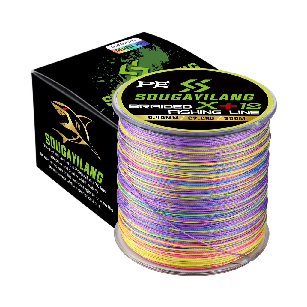 Sougayilang X+12 Strong Pe Fishing Line (28.9lb-60lb 150m 350m 550m 