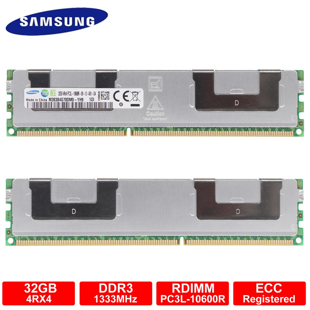 Samsung 32GB 4RX4 PC3L-10600R DDR3-1333MHz 240Pin 1.35V ECC Registered  RDIMM Server Memory RAM | Shopee Malaysia