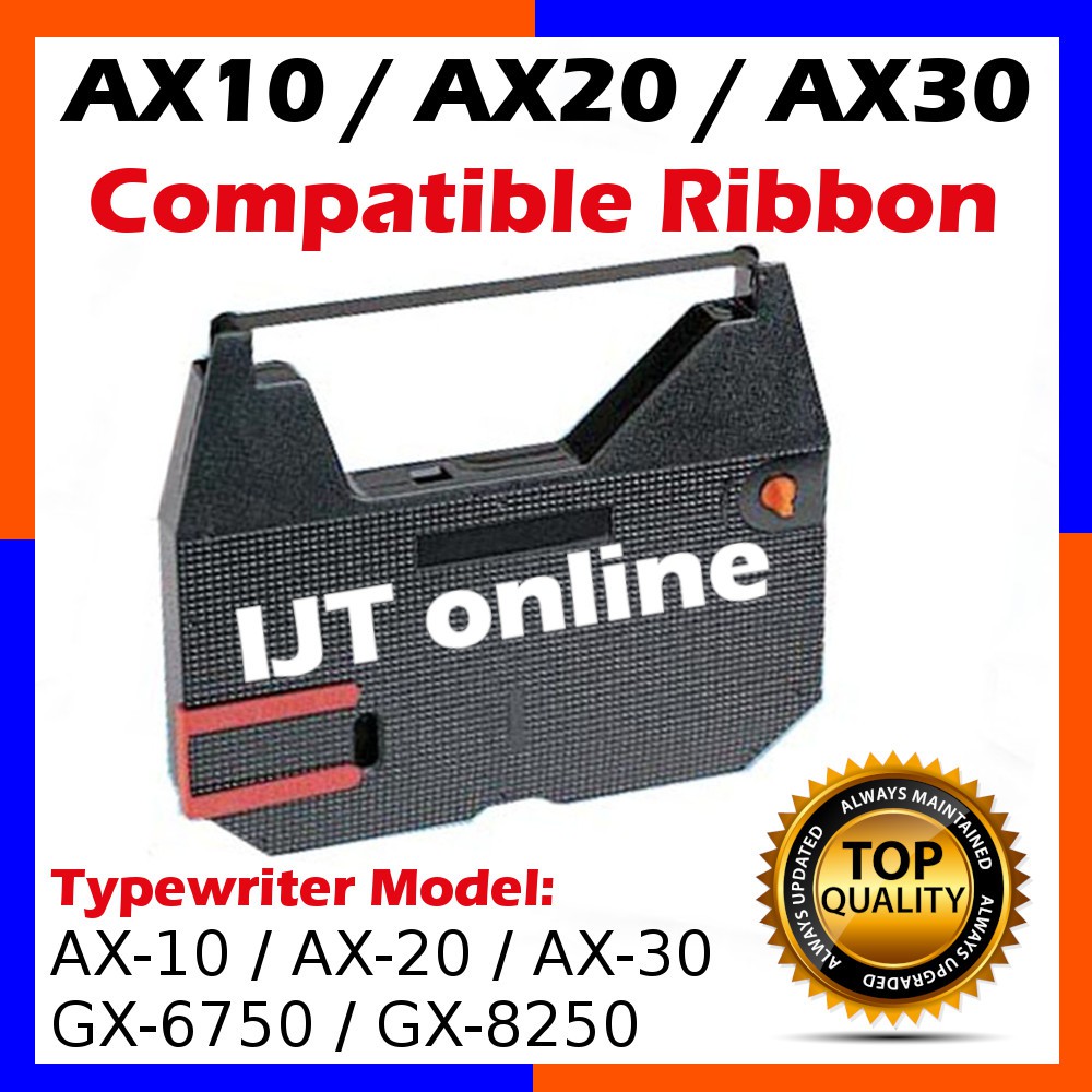 Typewriter Ribbon Compatible With Brother AX-10 AX10 AX 10 Typewriter ...