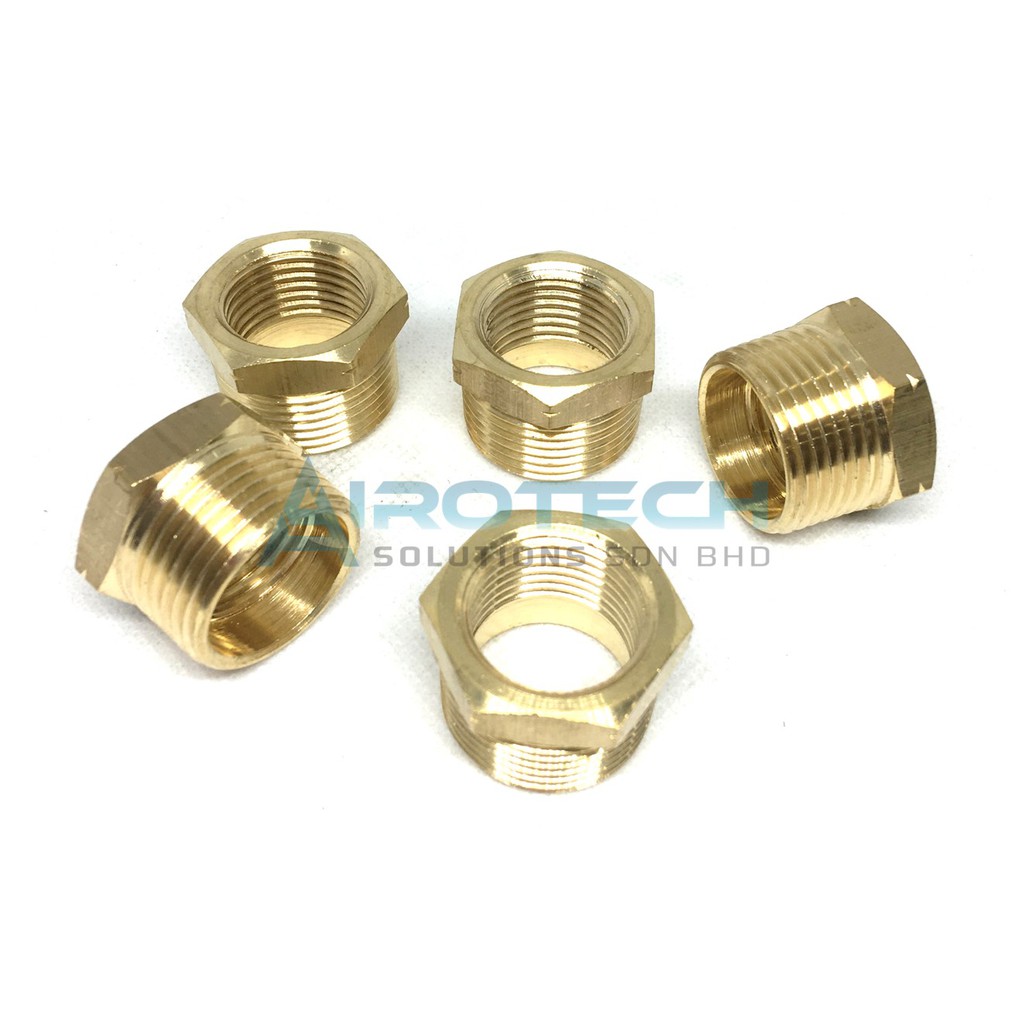 Brass Fitting Adaptor Connectors Reducing Bush Brass | Shopee Malaysia