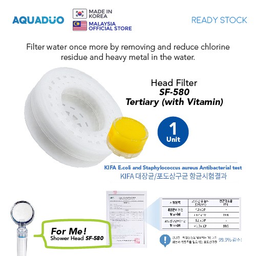 AQUADUO Korea Shower Plus Filter Shower Head Shopee Malaysia