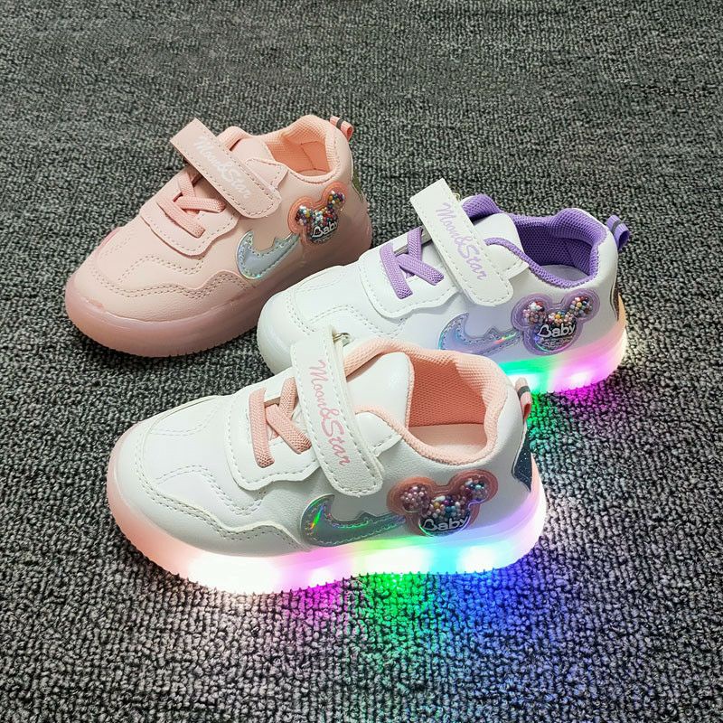 768/A127/5018 Baby Shoes / Kid Girl Shoes Girl Fashion Shoes MICKEY LED ...