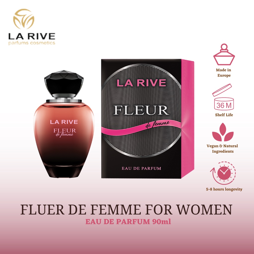 La Rive Fluer De Femme edp (90ml) | Shopee Malaysia