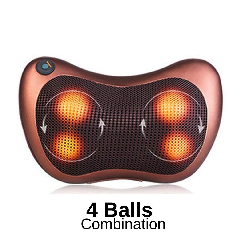 Massage Pillow Full Body Massager Car & Home Use 4 Balls ( QY-8028 ...