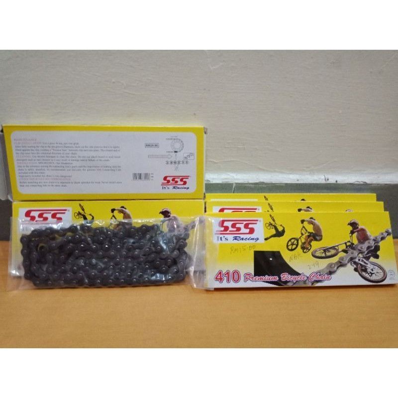 Basikal LantaiSSS racing chain 410 98L 104L 110L bicycle single speed ...