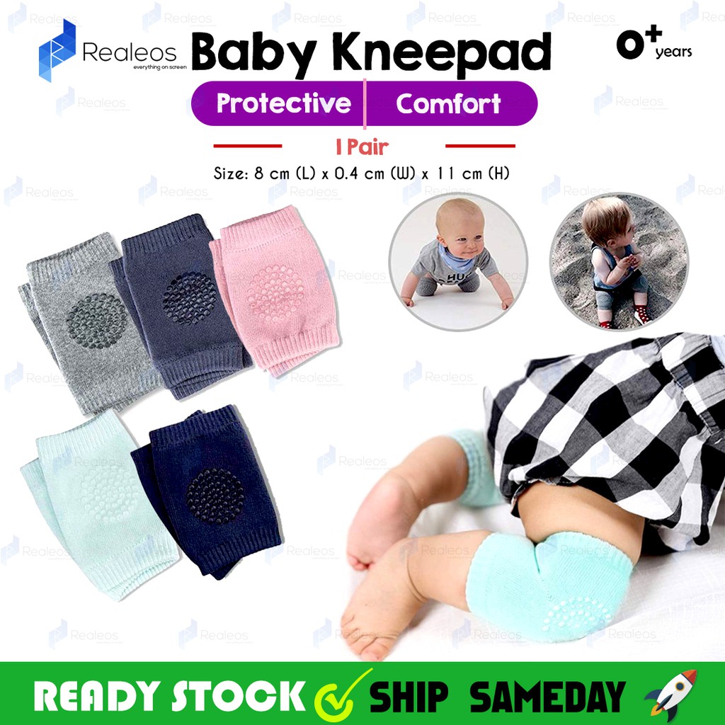 Realeos Baby Knee Protector Knee Sox Knee Pad Cotton Cap Crawling Sock ...