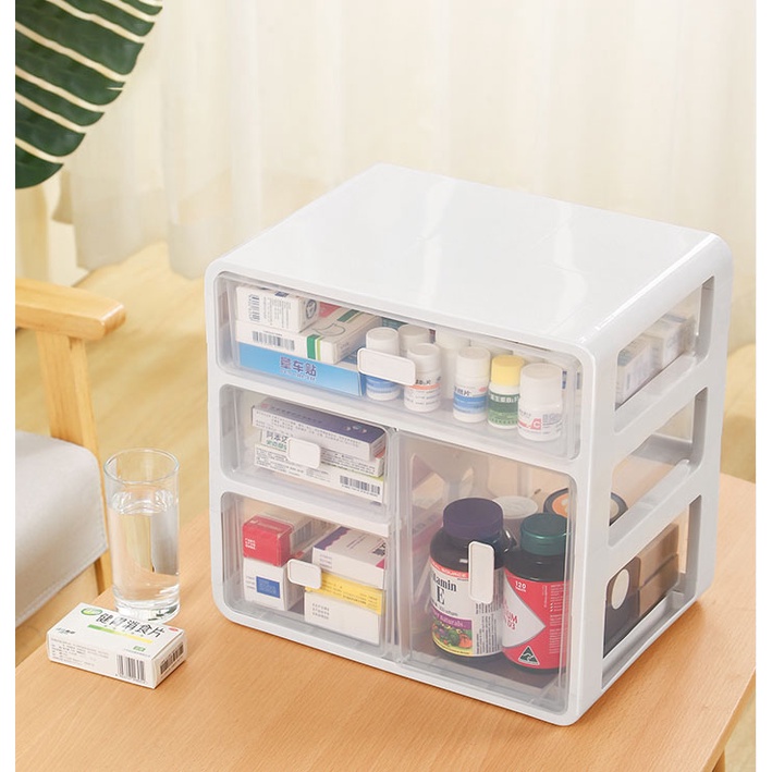 FAMILY MEDICINE CABINET HOUSEHOLD FIRST AID BOX KABINET PERUBATAN ...