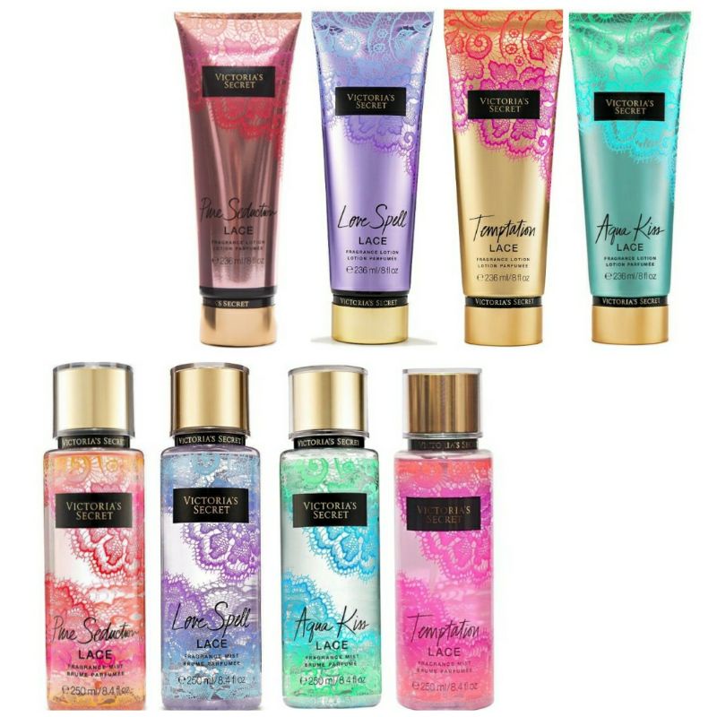 Victoria s Secret Pure Seduction Lace Love Spell Lace Aqua