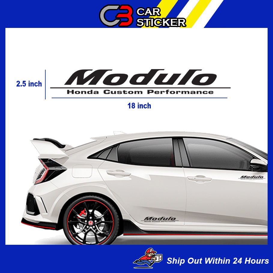 Honda Modulo Car Sticker / cs659 | Shopee Malaysia