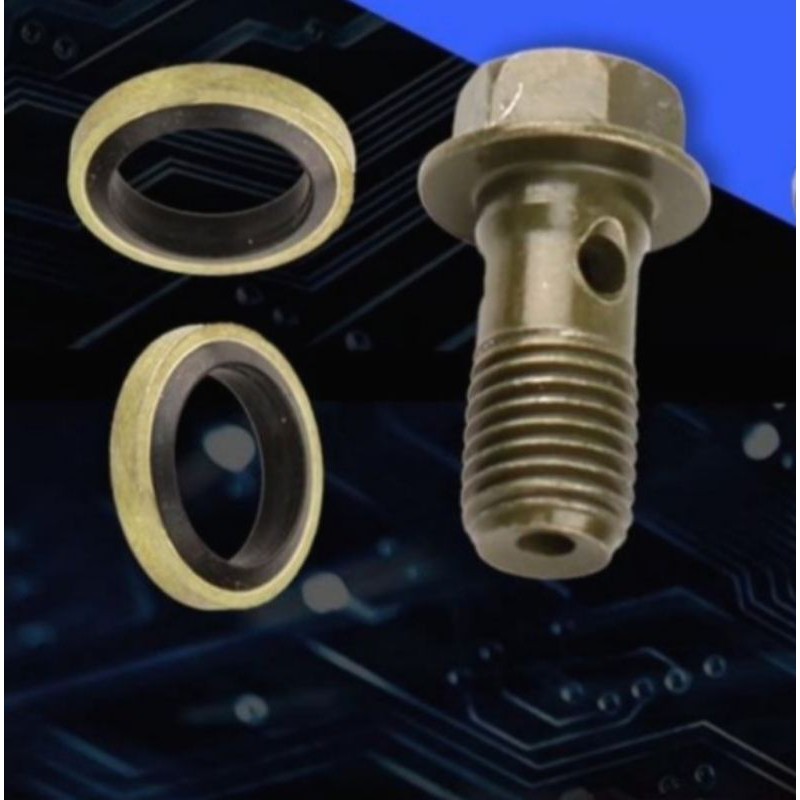 Brake pump screw washer master pump Yamaha RXZ LC135 Honda M10x1.25 ...