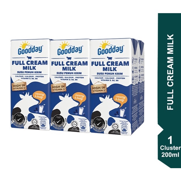 Goodday Full Cream Milk 6 x 200ml (Assorted) Shopee Malaysia