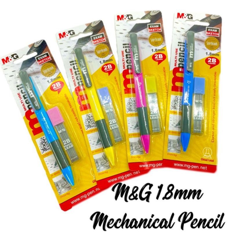 M&G HAMP 0355 Jawi Writing Mechanical Pencil 1.8mm + Lead /Pensel Khat