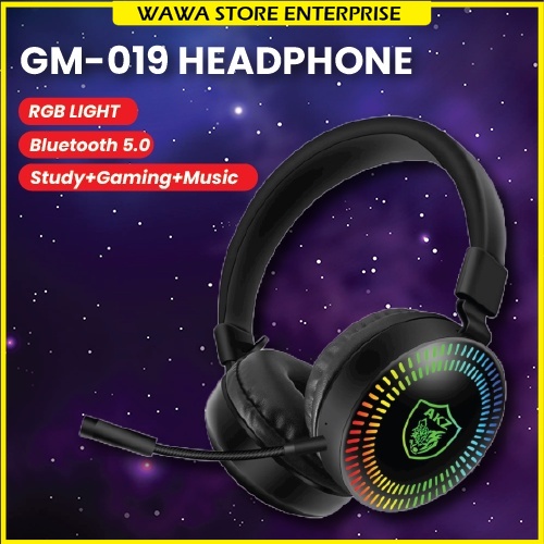 🔥READY STOCK🔥AKZ GM019 RGB 7LED Ultimate Gaming Headsets with Deep