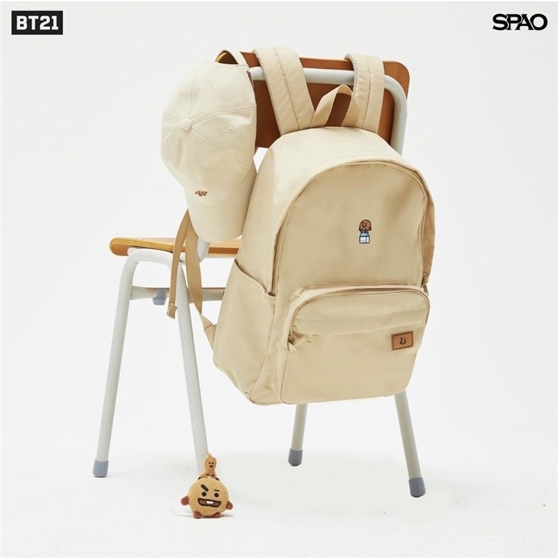 SPAO BT21 School Bagpack laptop bag large capacity bts bag beg