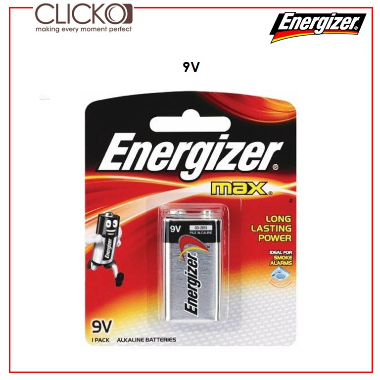 Energizer Max 9V Alkaline Battery ( 1 Pack ) | Shopee Malaysia