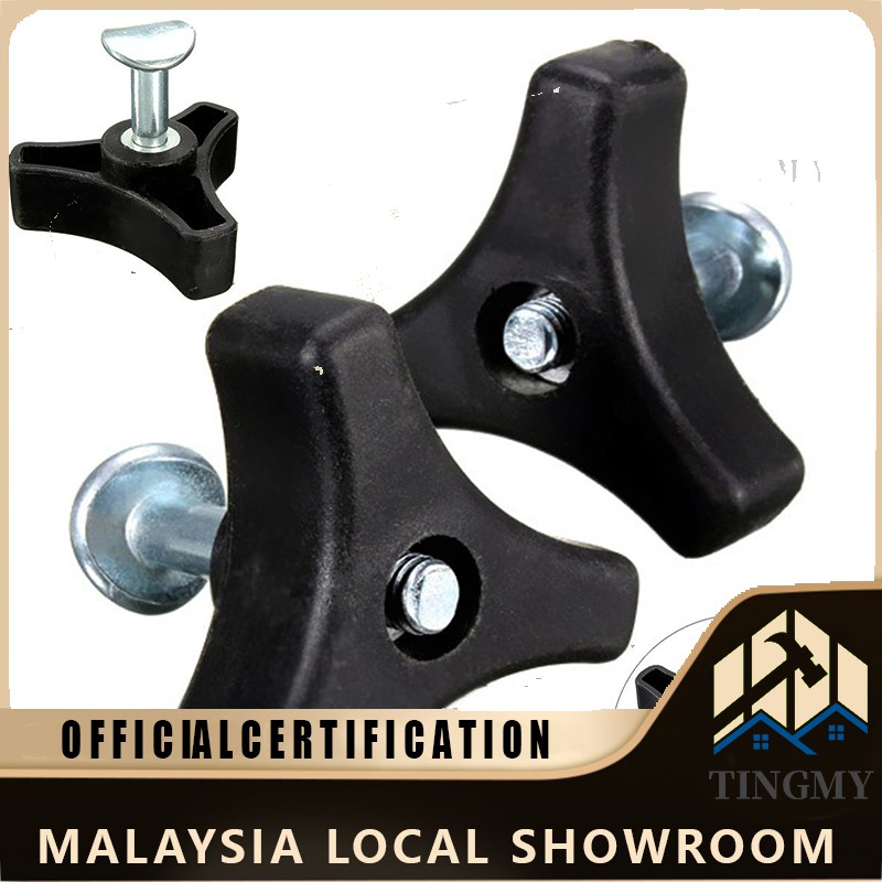 Triangle Handle Knob Nut Screw Bolt For Lawn Mower Machine Plastic