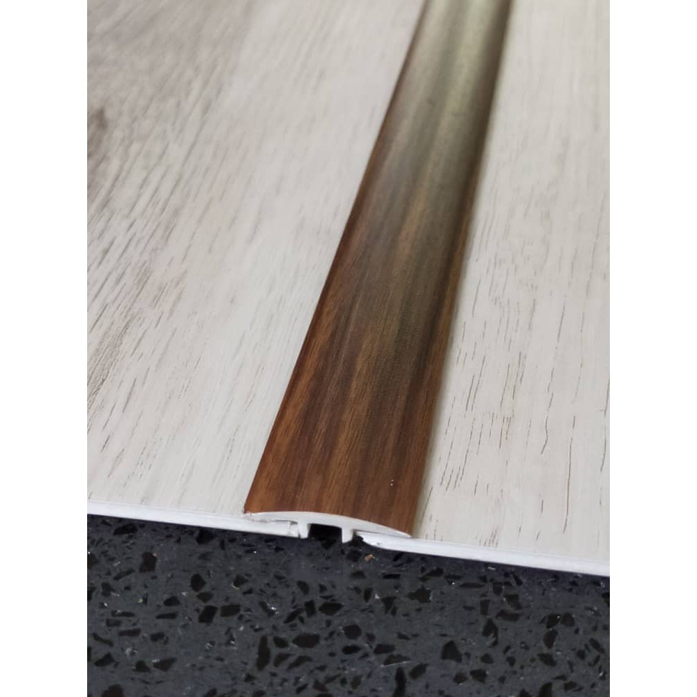PVC Transition / T Profile for Vinyl & SPC Flooring (Cut half to 4.5 ...