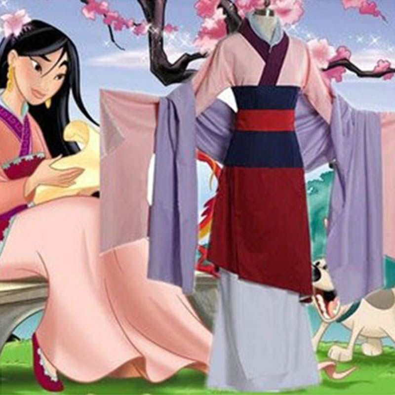 Premium Quality Mulan Party Cosplay Costume Full Set With Body Design ...