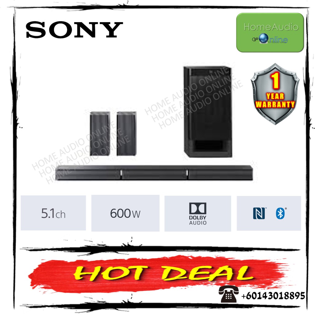 Sony Soundbar HTRT3 with 5.1ch Subwoofer and Surround Speakers