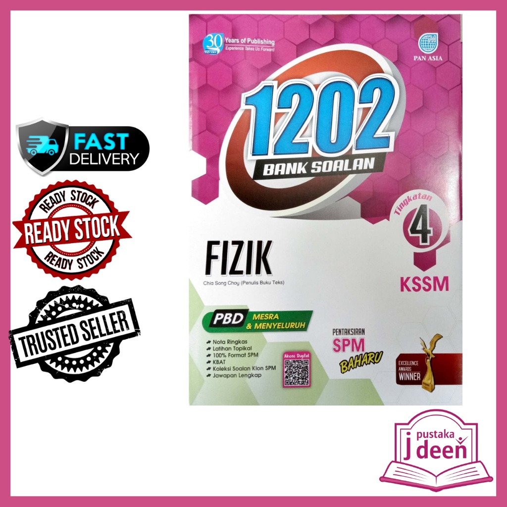 JDEEN BUKU LATIHAN FIZIK TINGKATAN 4 - 1202 BANK SOALAN | Shopee Malaysia