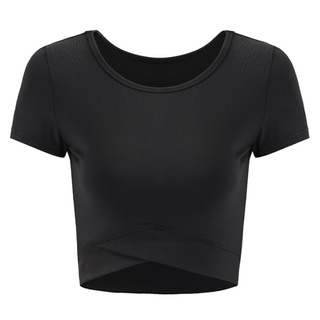 HI ACTIVE PERFORMANCE Women Quick Dry Short Sleeves Cropped Top Non  Restrictive for Gym Workout & Running