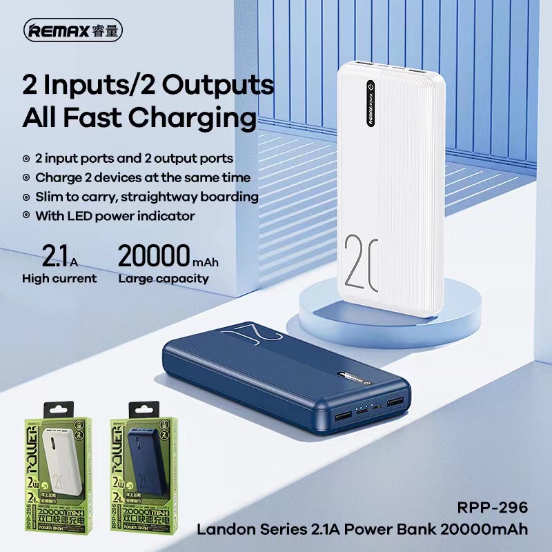 Remax Power Bank RPP-295 (10000mAh/20000mAh) | Shopee Malaysia