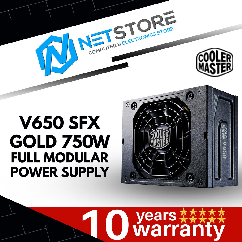 COOLER MASTER V650 SFX 80+ GOLD 650W FULL MODULAR POWER SUPPLY