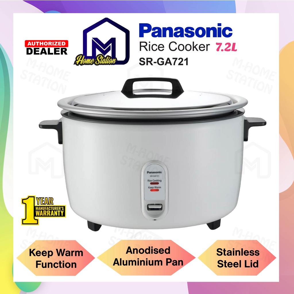 Panasonic 7.2L Big Capacity Conventional Rice Cooker 7.2 Liter SRGA721 / SRGA721WSKN Periuk