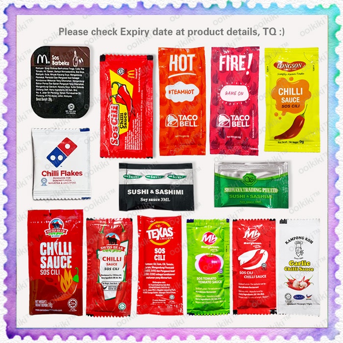 Chilli Tomato Sauce BBQ Ketchup Sachet Sos Cili Barbeku Masam Manis McD