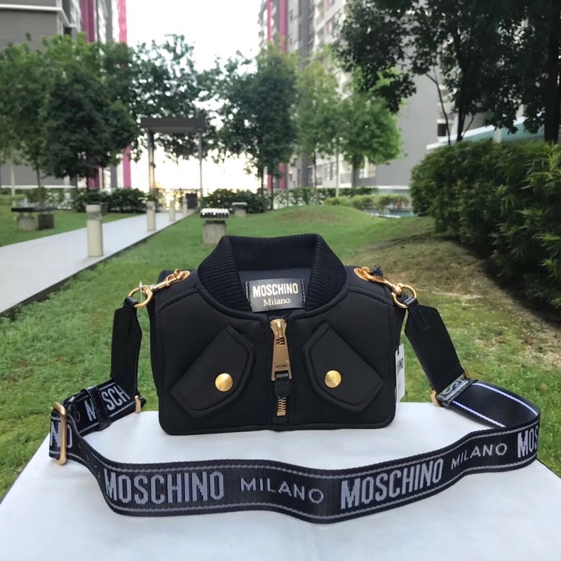 Moschino bomber jacket bag sale