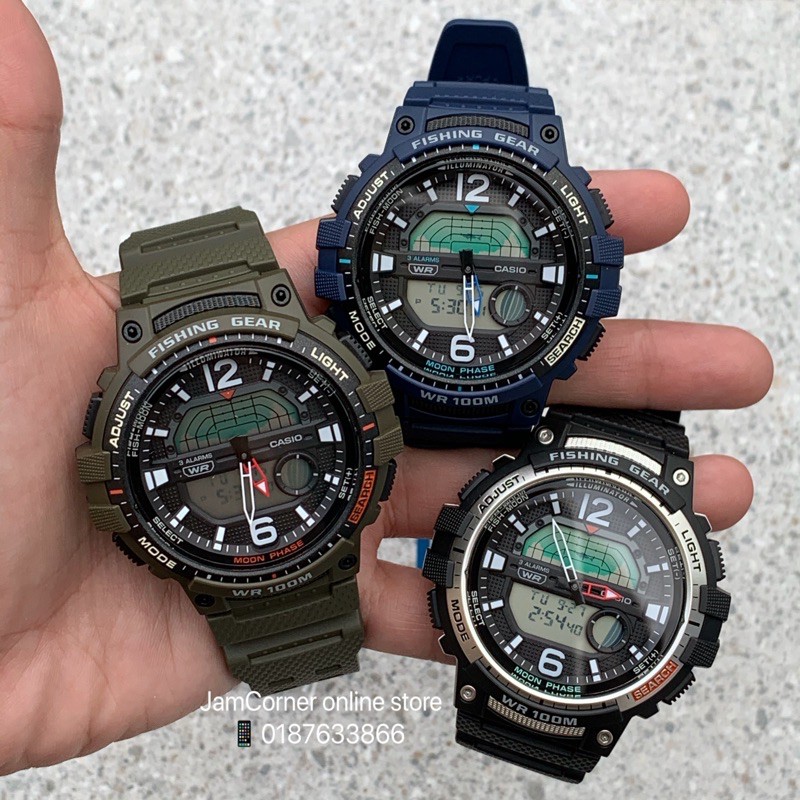 Casio fishing best sale gear wr100m