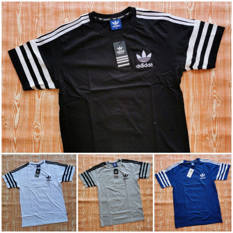 T-shirt Adidas ( BLACK, WHITE, GREY & ROYAL BLUE) | Shopee Malaysia