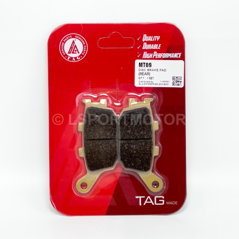 YAMAHA MT07 / MT09 / Z750 / R6 DISC BRAKE PAD (REAR) CALIPER BRAKE PAD ...