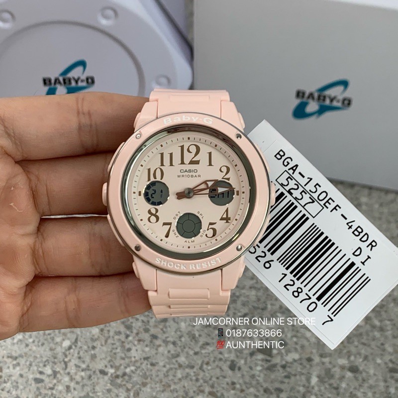 100% ORIGINAL CASIO BABY-G BGA-150EF-4B PINK RG | Shopee Malaysia