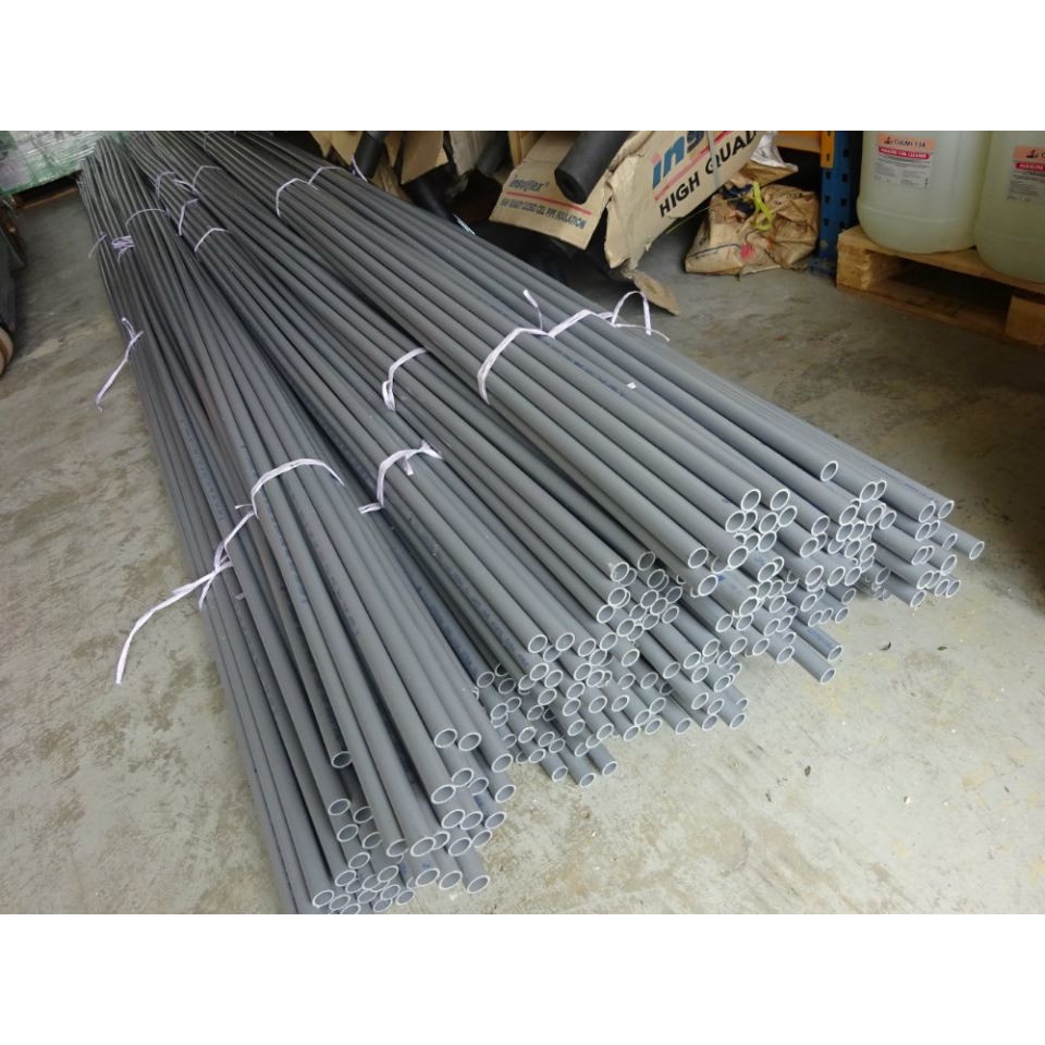PVC PIPE CLASS 6 & 7 TEBAL (1 METER) x 1/2''(15mm),3/4''(20mm),1''(25mm