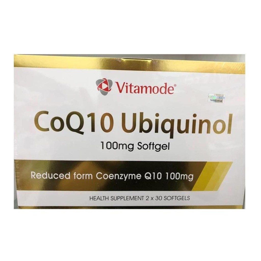 Vitamode CoQ10 Ubiquinol 100mg softgels (bar code removed) Shopee